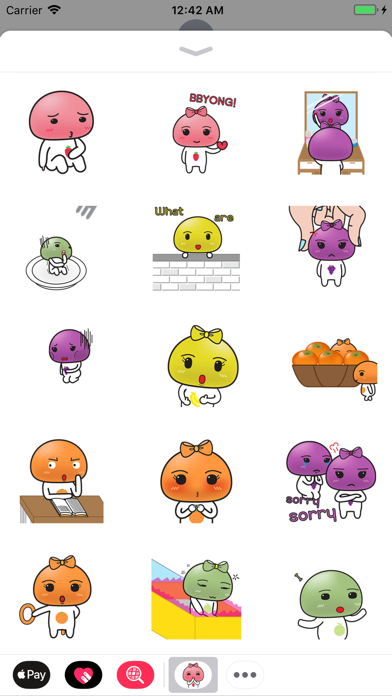 Cute Fruit Animated Stickers screenshot 2