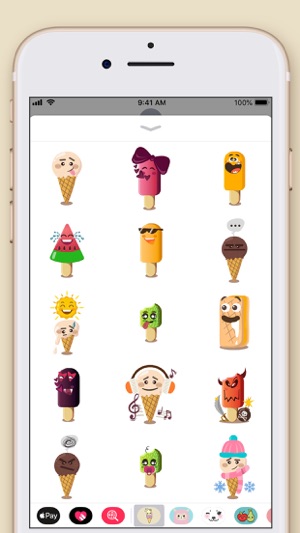 Cute Ice Cream Kawaii Stickers(圖4)-速報App