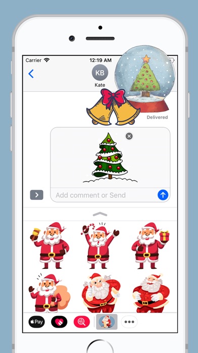 Winter Xmas Santa Sticker screenshot 3