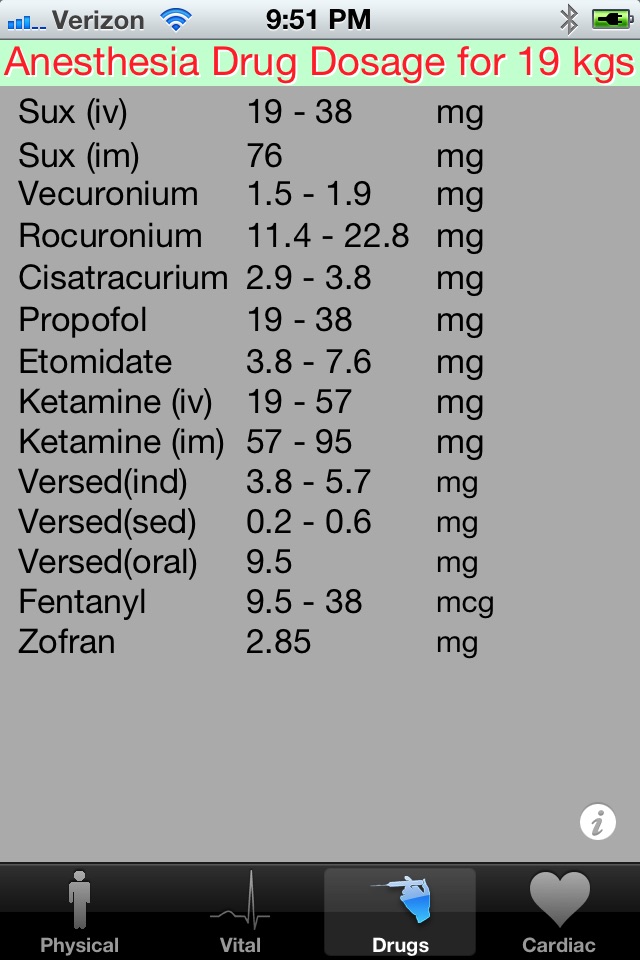 Pediatric Gas for Anesthesia screenshot 3