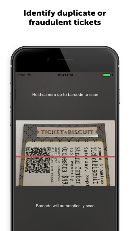 TicketBiscuit Scan