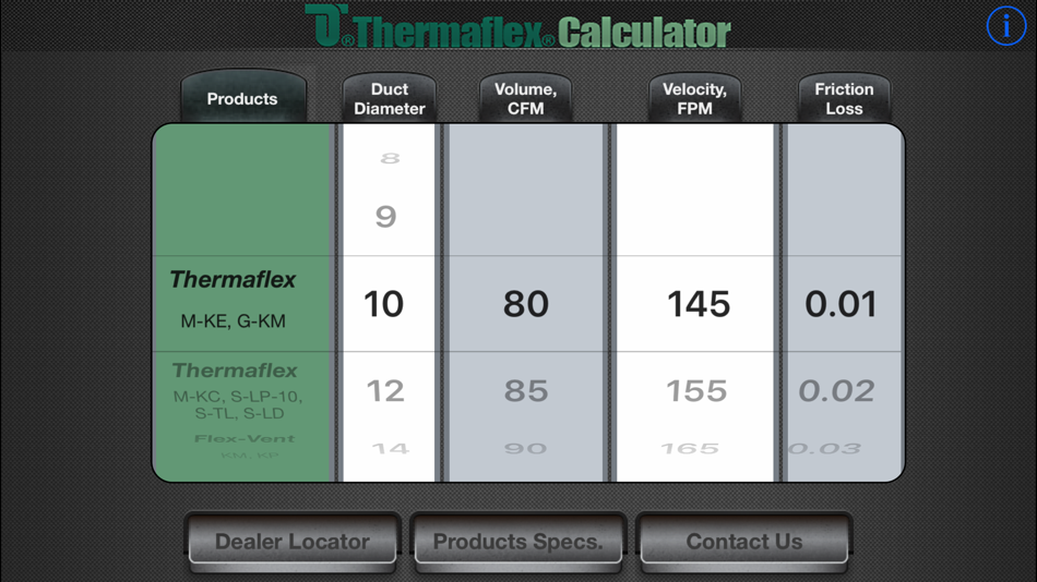 Thermaflex Duct Calculator (iOS) 由: Gastite Products LLC