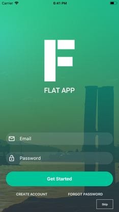 Flutter Flat App screenshot 1