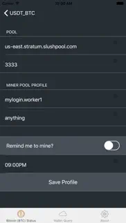 bitcoin miner cpu (btc) gold iphone screenshot 4