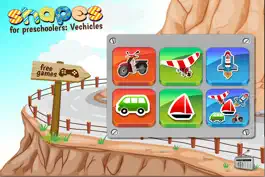 Game screenshot Preschoolers Shapes: Vehicles mod apk