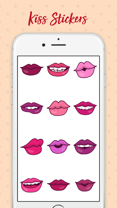 Kiss Me Love Stickers! screenshot 3