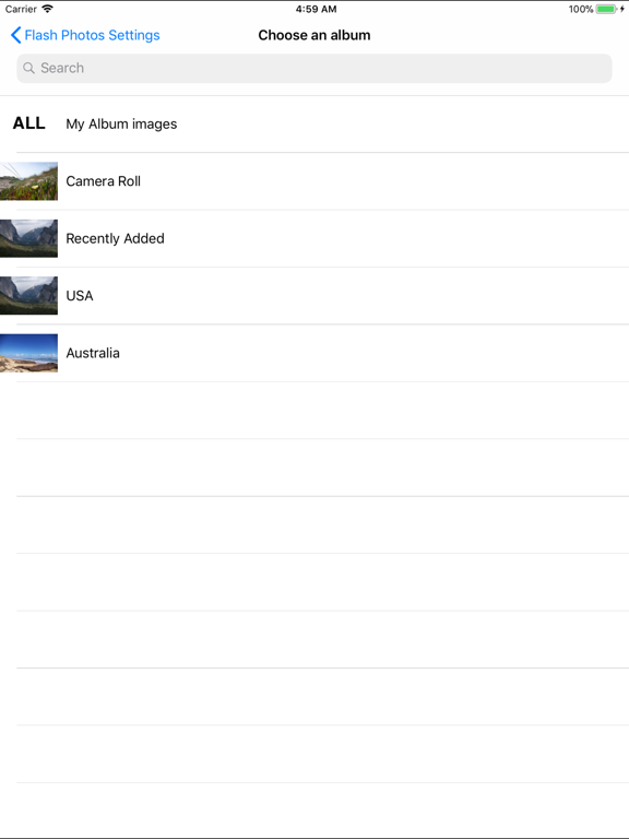 Flash Photos iPad screenshot 4 - Photo & Video app