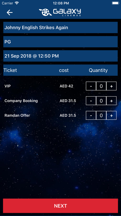 Screenshot #3 pour Galaxy Cinemas UAE