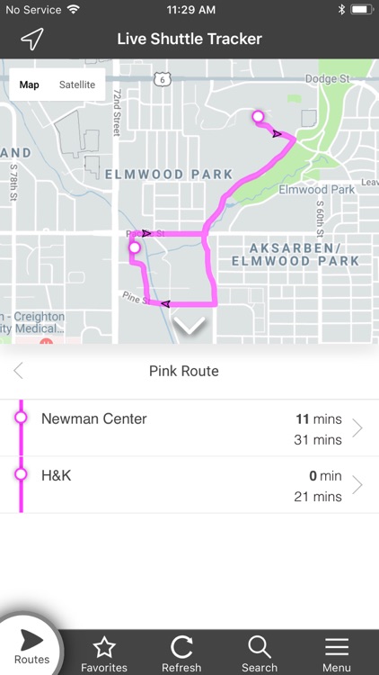 UNO Shuttle Tracker