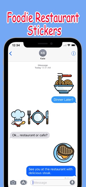 Foodie Restaurant Stickers(圖1)-速報App