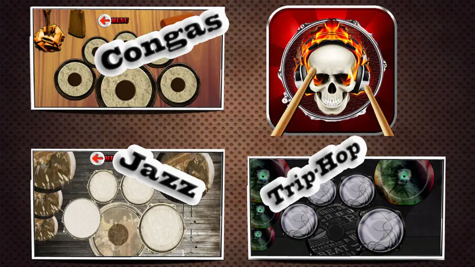 Captura de pantalla de Drums Stage (11 Drum Sets) en iPhone 5