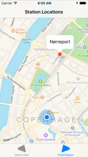 Скриншот Copenhagen Metro Map на iPhone 2