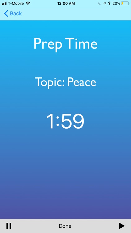 Impromptu Topic Generator