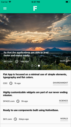 Flutter Flat App screenshot 3