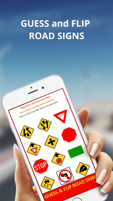 MA RMV Road Sign Flashcards screenshot 2