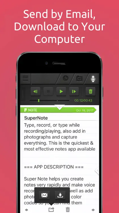 Screenshot 4 von 5 zu SuperNote Notes Recorder+Photo