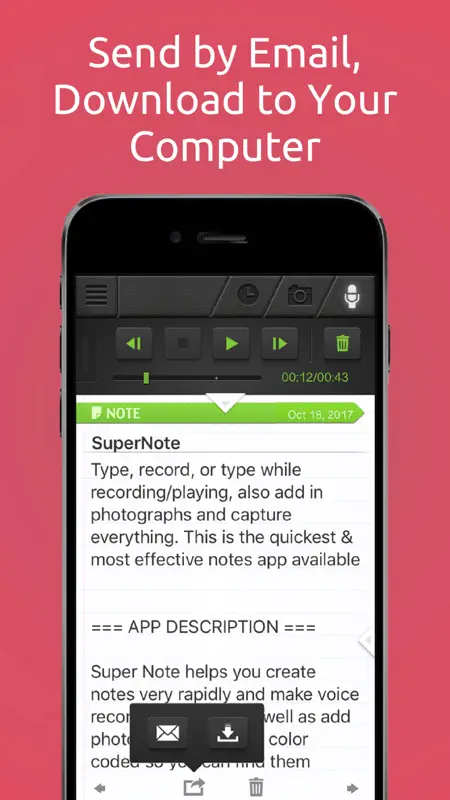 SuperNote Notes Recorder+Photo screenshot 4 of 5