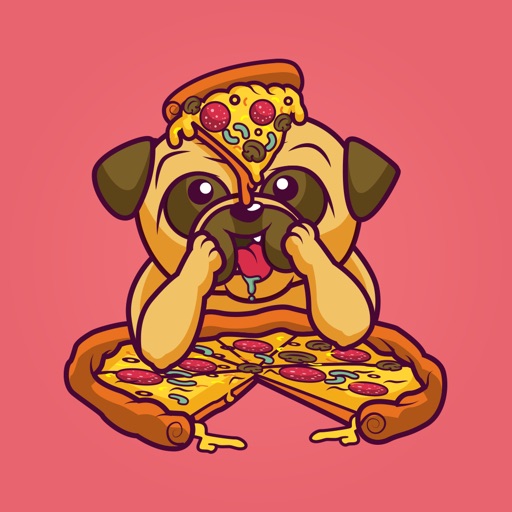 Adorable Baby Pug Sticker