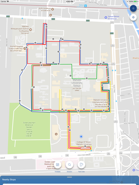 MU Tram iPad screenshot 1 - Navigation app