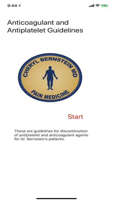 Screenshot #1 pour Anticoagulation Guidelines