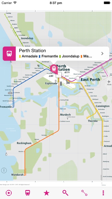 Screenshot #1 pour Perth Rail Map Lite