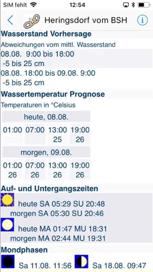 Screenshot von Urlaubs-App Für Strand+Mee(h)r auf dem iPhone 10