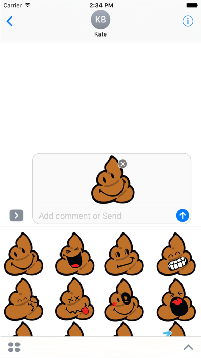 Screenshot #1 pour Smiley Poopy Stickers