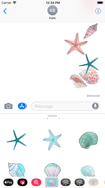 Seashell Sticker Pack screenshot-3