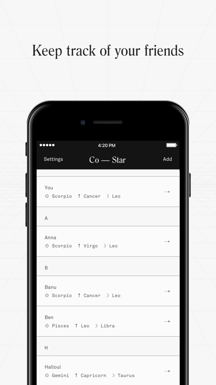 Co–Star Personalized Astrology screenshot-4