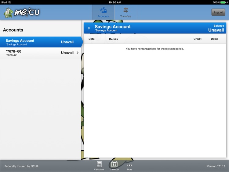 Me/CU Mobile for iPad