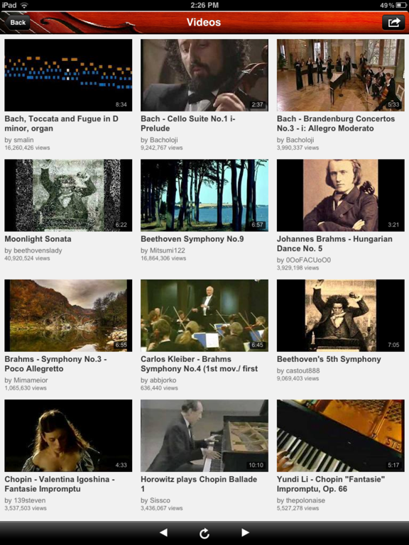 Classical Masters - Anywhere Artist iPad screenshot 4 - Music app