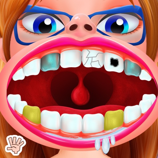 Nerdy Girl Dentist Braces Game Icon