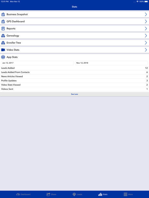 JMobile iPad screenshot 5 - Business app