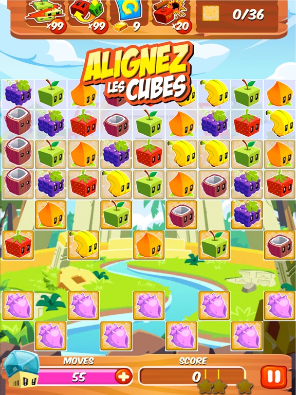 Screenshot #4 pour Juice Cubes match 3 jeu
