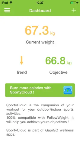Game screenshot FollowWeight – Take the control over your weight ! mod apk