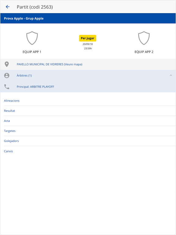 Screenshot #6 pour Federació Catalana Futbol Sala