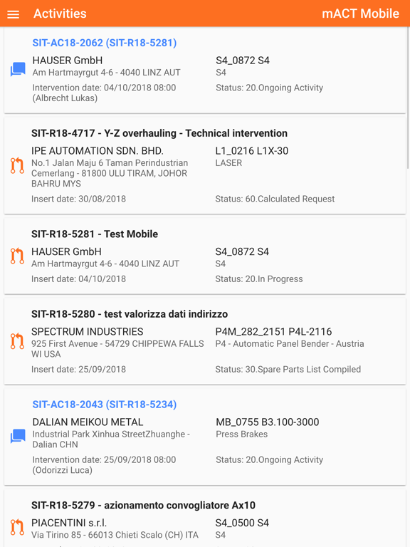 Screenshot #5 pour mACT Mobile