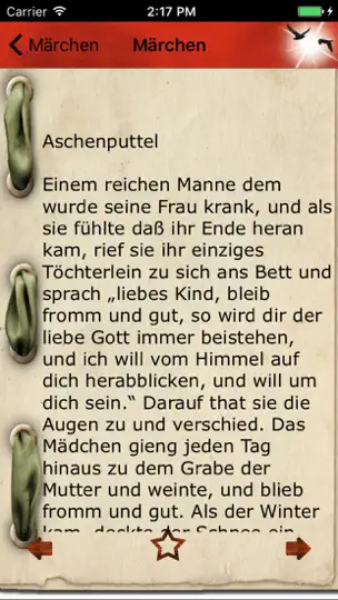 Screenshot von Grimms Märchen - Märchenbuch auf dem iPhone 5
