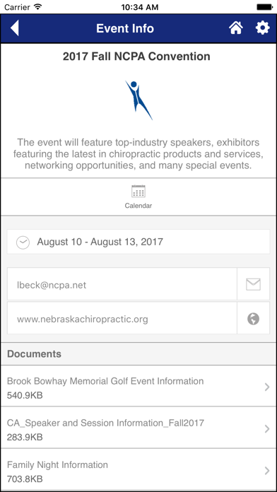 NCPA Mobile Event App screenshot 3