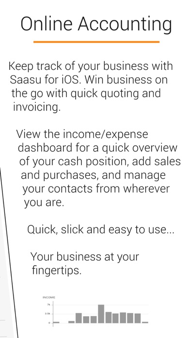 Saasu Online Accounting app screenshot 2