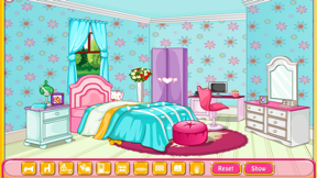 Girly room decoration game screenshot