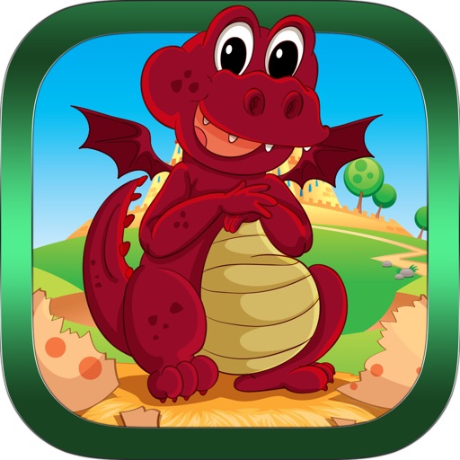 Baby Dragon Egg Drop Puzzle Game Icon