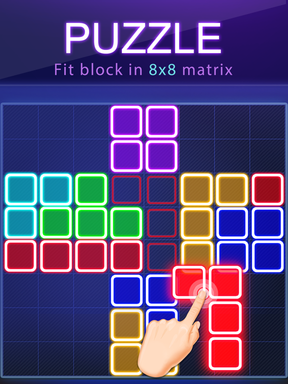 Screenshot #5 pour Block Puzzle -Glow Puzzle Game