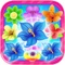 Flower Line Mania, a fresh bright Link 3 flower linking game, variety of buds blooming waiting for you to enjoy