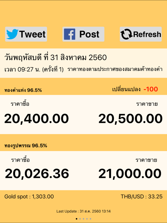 Screenshot #4 pour ราคาทอง - ThaiGold