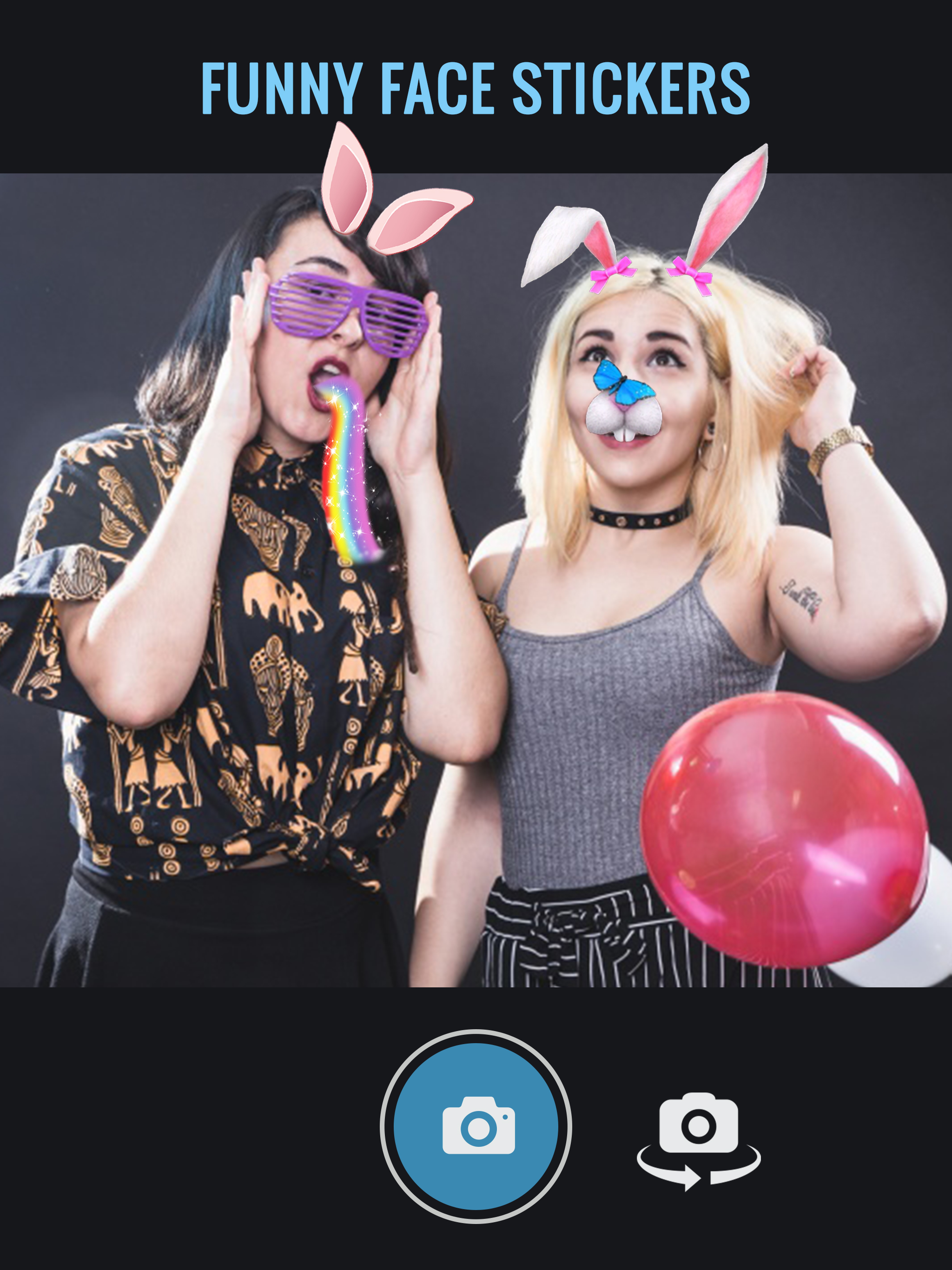 Funny Face Changer-Try Cute and Funny Stickers screenshot 5