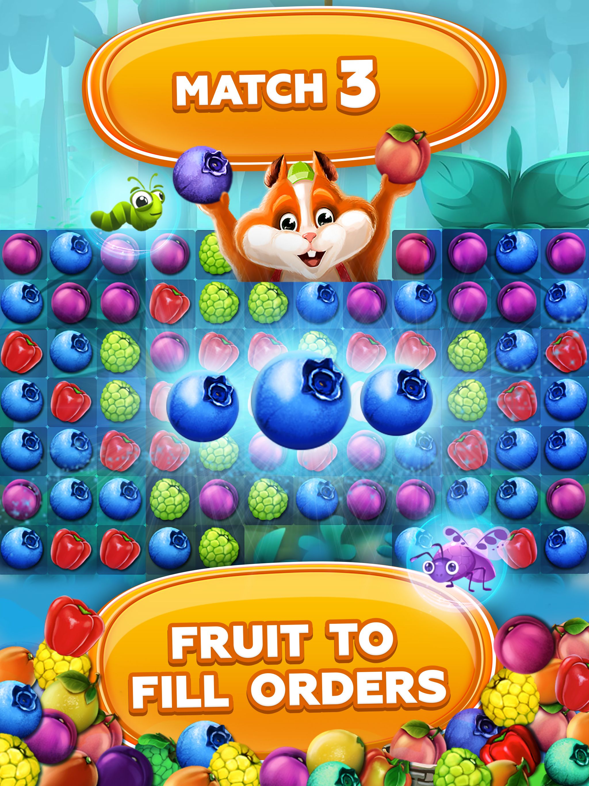 Fruit Hamsters: Puzzle game