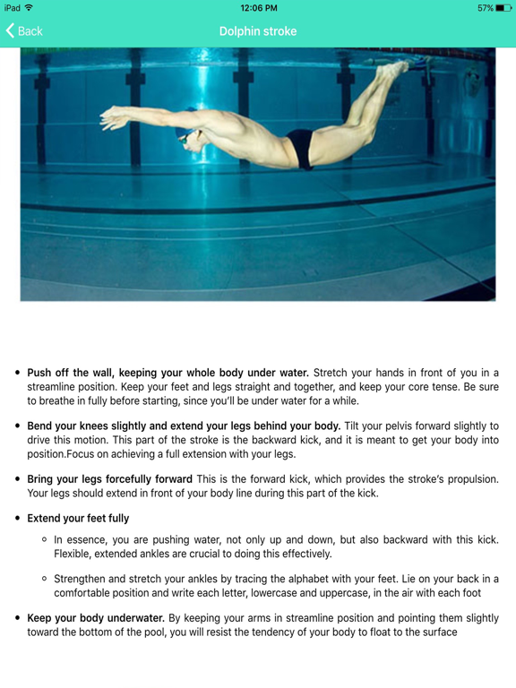 Swimming Master iPad screenshot 4 - Sports app