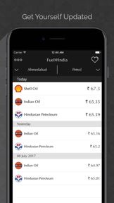 Daily Fuel Price Petrol/Diesel India screenshot