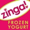 Zinga offers a wide variety of fat free and low calorie frozen yogurt flavors and over 50 delicious toppings; it is self-serve and sold by weight